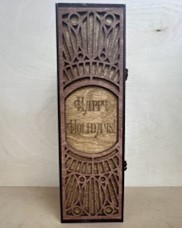 Happy Holidays Wine Bottle Gift Box