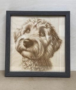 Laser-engraved Dog Frames