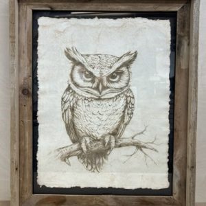 Paper-engraved Owl