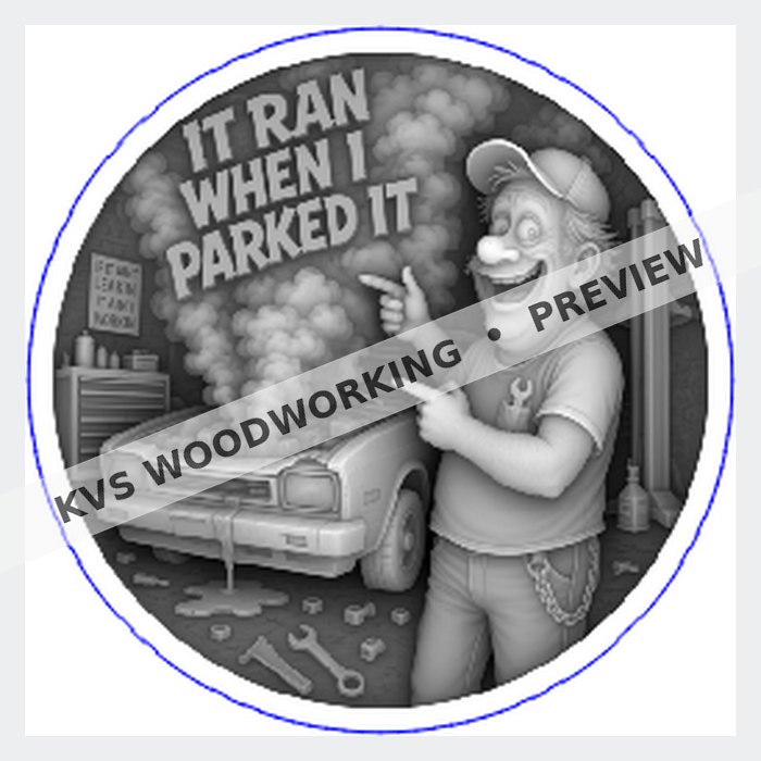 KVS Woodworking watermarked preview — It Ran When I Parked It