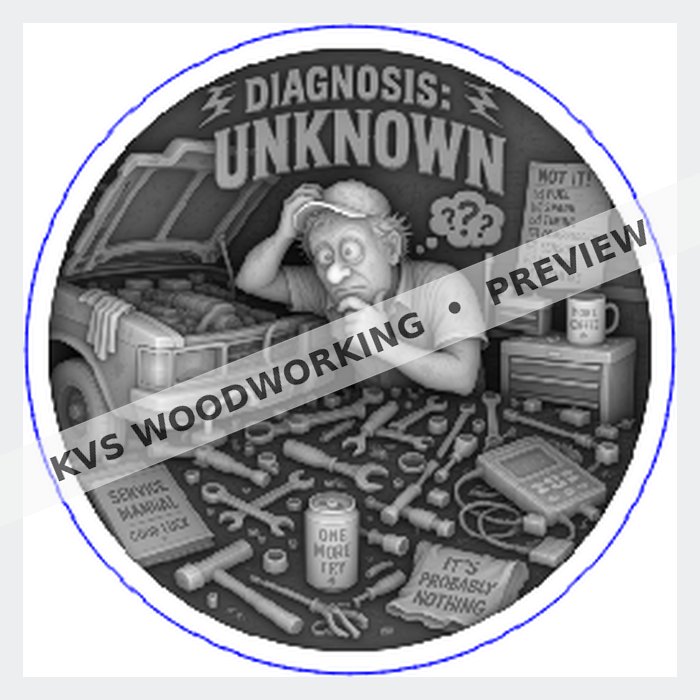 KVS Woodworking KVS-COIN-0121 coin artwork preview