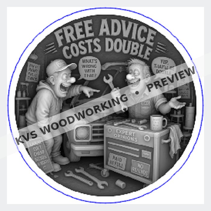 KVS Woodworking KVS-COIN-0122 coin artwork preview