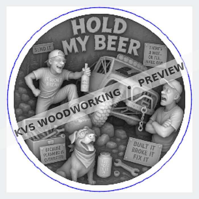 KVS Woodworking KVS-COIN-0125 coin artwork preview