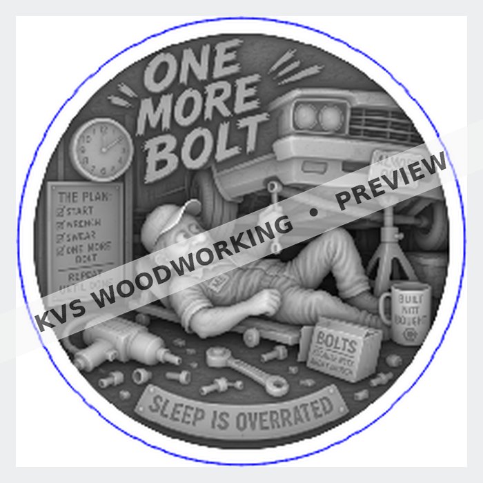 KVS Woodworking KVS-COIN-0127 coin artwork preview