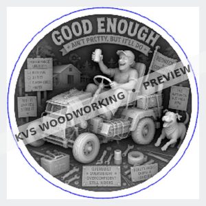 KVS Woodworking coin preview — Busted Knuckle Good Enough Backyard Build
