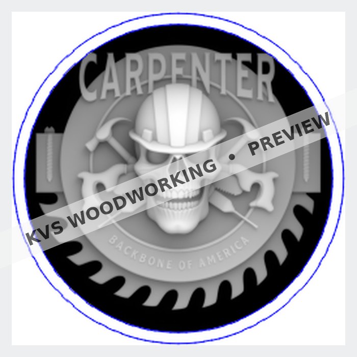 KVS Woodworking coin preview — Carpenter — Backbone of America