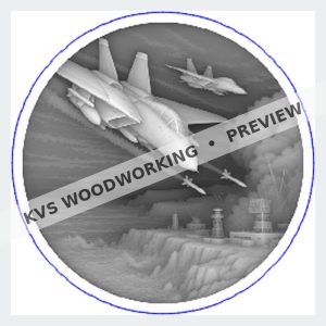 KVS Woodworking coin preview — Naval Fighter — Coastal Flyover