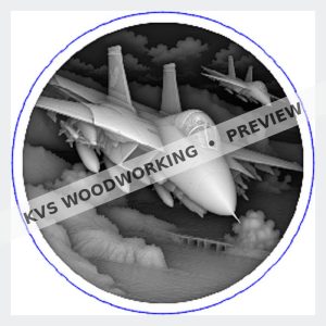 KVS Woodworking coin preview — Naval Fighter — High-Speed Fleet Patrol