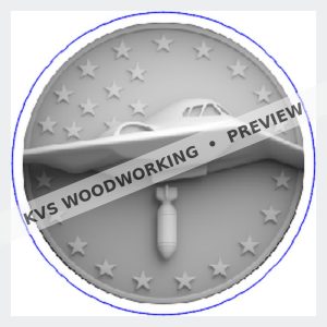 KVS Woodworking coin preview — B-2 Spirit — Wings of Stealth