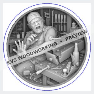 KVS Woodworking coin preview — Bad Decisions — Shop Mishap
