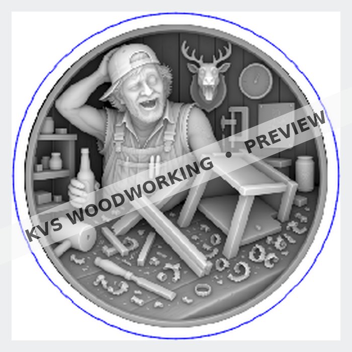 KVS Woodworking coin preview — Bad Decisions — Build It Anyway