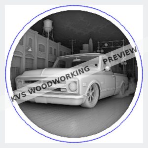 KVS Woodworking coin preview — 1967 Chevy C10 — Lowered Main Street