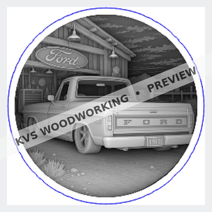 KVS Woodworking coin preview — 1967 Ford F-100 — Old Barn Backroad