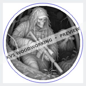 KVS Woodworking coin preview — American Warrior — Shadow Patrol
