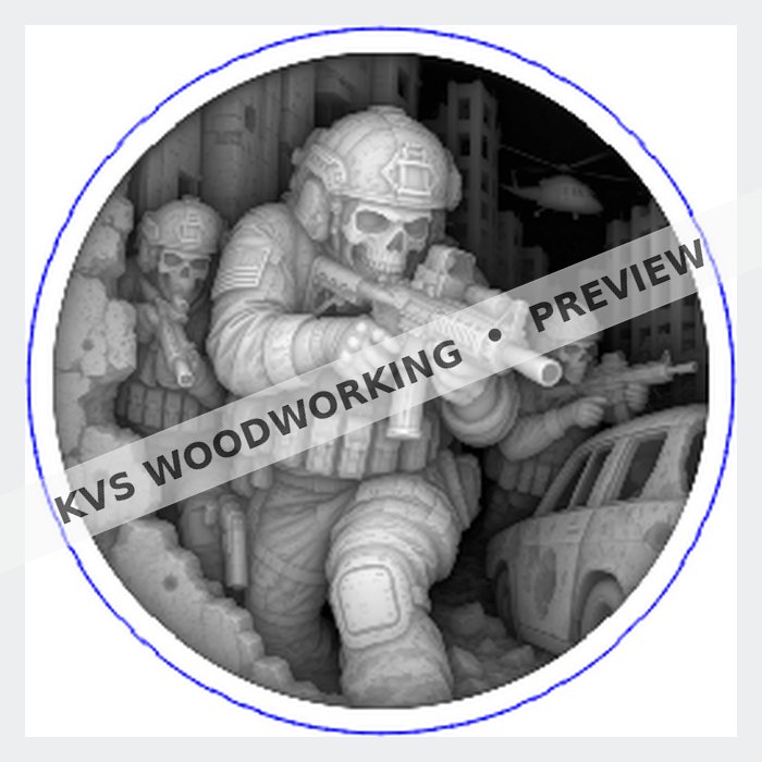 KVS Woodworking coin preview — American Warrior — Urban Advance