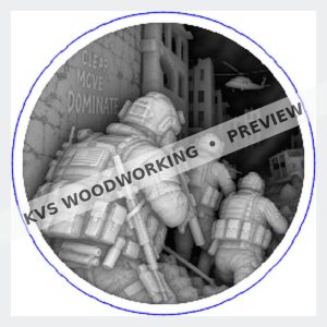 KVS Woodworking coin preview — American Warrior — Clear Move Dominate