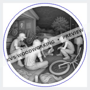 KVS Woodworking coin preview — Analog Generation — Hanging Out at the Garage