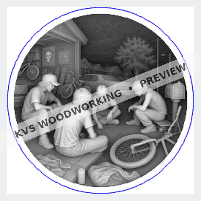 KVS Woodworking coin preview — Analog Generation — Hanging Out at the Garage