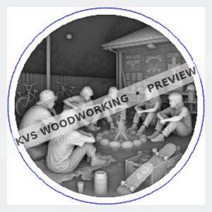 KVS Woodworking coin design — Analog Generation — Backyard Bonfire