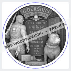 KVS Woodworking coin design — Garage Watchdog