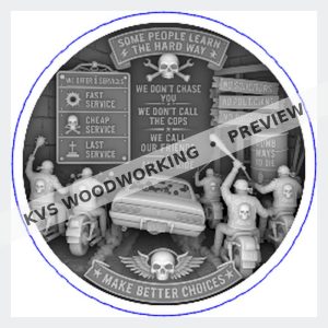 KVS Woodworking coin design — Make Better Choices