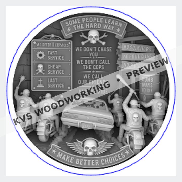 KVS Woodworking coin design — Make Better Choices