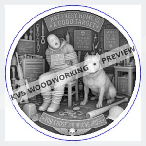 KVS Woodworking coin design preview — Wrong House