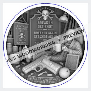 KVS Woodworking coin design preview — Play Stupid Games