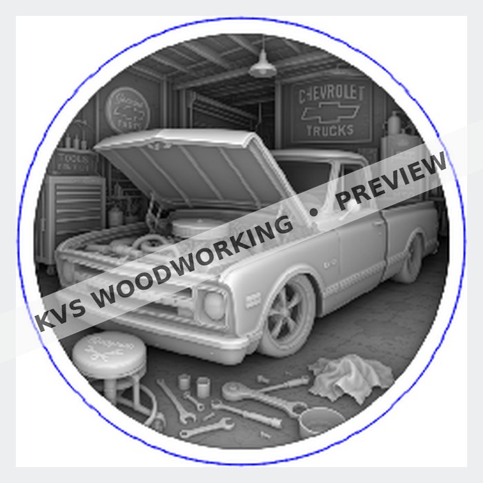 KVS Woodworking coin preview — 1967 Chevy C10 — Saturday Garage Rebuild