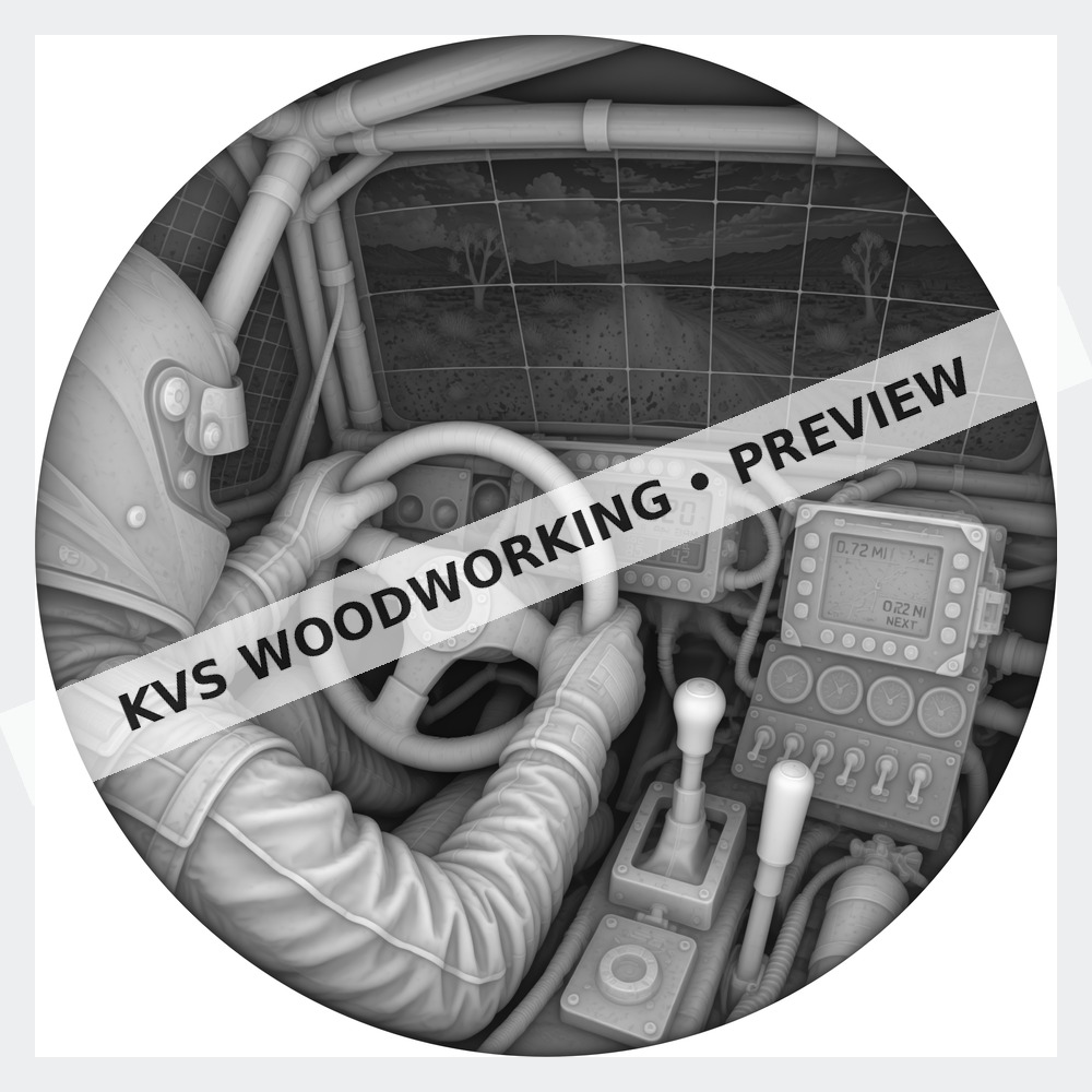 Watermarked grayscale preview of Ground Optional — Race Cockpit digital coin design