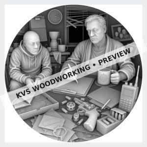Watermarked grayscale preview of Hollow Points — Bench Work and Beer digital coin design