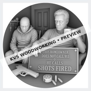 Watermarked grayscale preview of Hollow Points — Homeowner at the Reloading Bench digital coin design