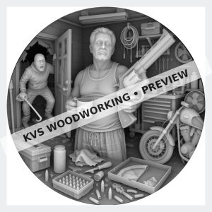 Watermarked grayscale preview of Hollow Points — Reloading in the Garage digital coin design