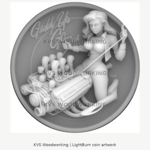 Giddy Up — Gearhead Pin-Up