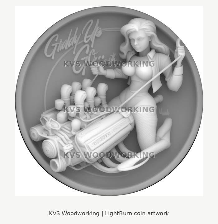 Giddy Up — Gearhead Pin-Up