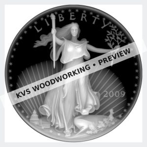 Watermarked grayscale preview of Liberty 2009 — Torch and Olive Branch digital coin design