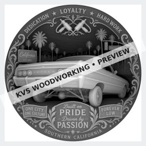 Watermarked grayscale preview of Still Hoppin — Built with Pride digital coin design