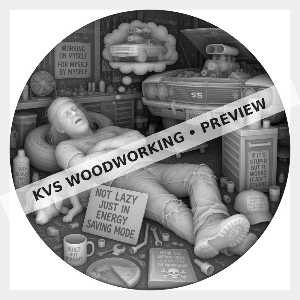 Watermarked grayscale preview of The Wrench Thrower — Energy Saving Mode digital coin design