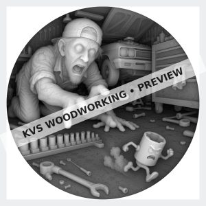 Watermarked grayscale preview of The Wrench Thrower — Lost Socket digital coin design