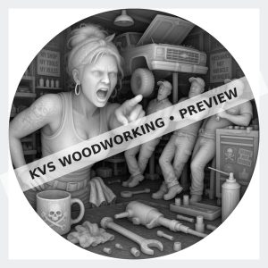 Watermarked grayscale preview of The Wrench Thrower — Respect the Shop digital coin design