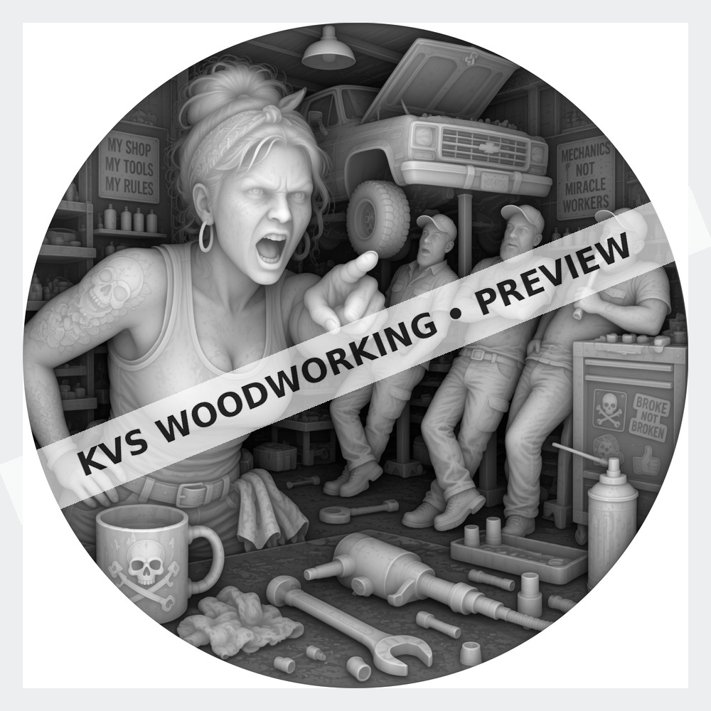 Watermarked grayscale preview of The Wrench Thrower — Respect the Shop digital coin design