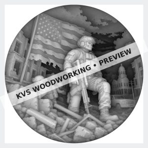 Watermarked grayscale preview of This Flag Still Stands — Watch over the Ruins digital coin design