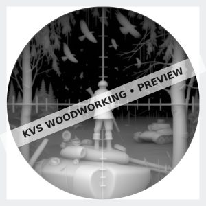 Watermarked grayscale preview of Through the Scope — Soldier on a Tank digital coin design